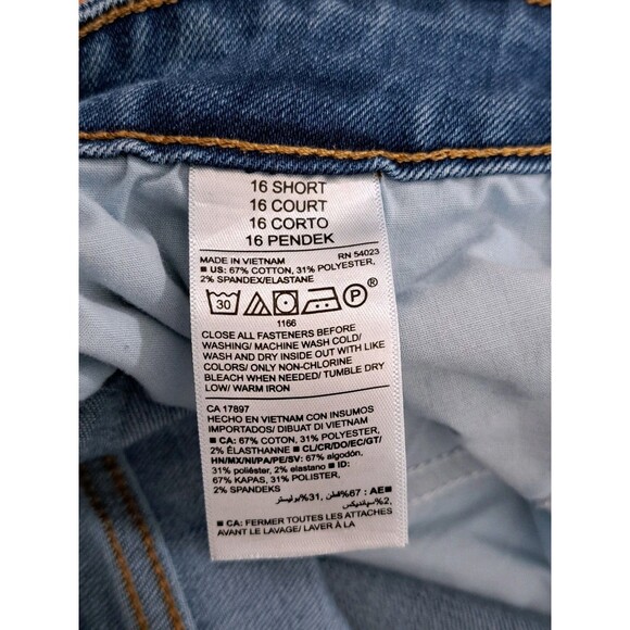 Old Navy Pop Icon Skinny Women's Size 16 Short Medium Wash Blue Denim Jeans - Picture 9 of 9